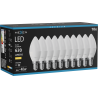 Mexen Nova 10x LED lemputė E14, C37, 6W, Šilta - 3000K, 630 lm - L102-E14-0630-01x10