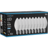 Mexen Nova 10x LED lemputė E14, C37, 6W, Šalta - 6500K, 630 lm - L102-E14-0665-01x10