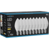 Mexen Nova 10x LED lemputė E14, C37, 7W, Šilta - 3000K, 735 lm - L102-E14-0730-01x10