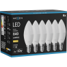 Mexen Nova 6x LED lemputė E14, C37, 8W, Šilta - 3000K, 840 lm - L102-E14-0830-01x06