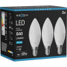 Mexen Nova 3x LED Lemputė E14, C37, 8W, Šalta - 6500K, 840 lm - L102-E14-0865-01x03