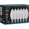 Mexen Nova 6x LED lemputė E14, C37, 8W, Šalta - 6500K, 840 lm - L102-E14-0865-01x06