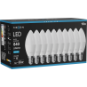 Mexen Nova 10x LED lemputė E14, C37, 8W, Šalta - 6500K, 840 lm - L102-E14-0865-01x10