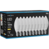 Mexen Nova 10x LED lemputė E14, C37, 10W, Šilta - 3000K, 1055 lm - L102-E14-1030-01x10