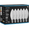 Mexen Nova 6x LED lemputė E14, C37, 10W, Neutrali - 4000K, 1055 lm - L102-E14-1040-01x06