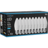Mexen Nova 10x LED lemputė E27, C37, 5W, Šalta - 6500K, 525 lm - L102-E27-0565-01x10