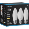 Mexen Nova 3x LED lemputė E27, C37, 8W, Šilta - 3000K, 840 lm - L102-E27-0830-01x03