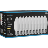 Mexen Nova 10x LED lemputė E27, C37, 10W, Šilta - 3000K, 1055 lm - L102-E27-1030-01x10