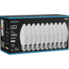 Mexen Nova 10x LED lemputė E27, C37, 10W, Neutralus - 4000K, 1055 lm - L102-E27-1040-01x10