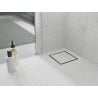 Mexen Flat-Q M13 grindų trapas kvadratinis 12 x 12 cm, nerūdijantis plienas - 1010012