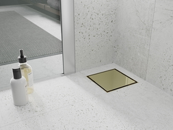 Mexen Flat-Q M13 grindų įleidžiamas kvadratinis 12 x 12 cm, auksinis - 1510012