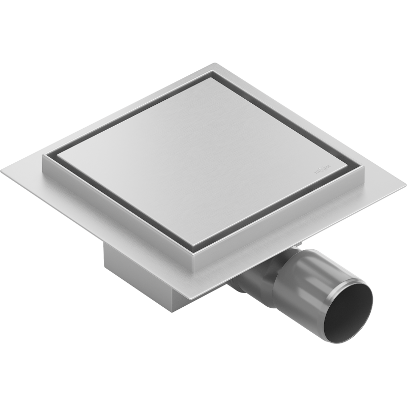 Mexen Flat-Q M13 grindų nutekėjimo latakas kvadratinis 25 x 25 cm, nerūdijantis plienas - 1010025