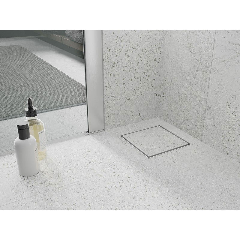 Mexen Flat-Q M13 kvadratinė grindų drenažas 12 x 12 cm, balta - 1210012