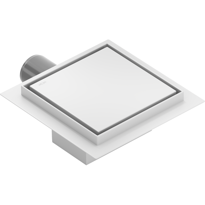Mexen Flat-Q M13 kvadratinė grindų drenažas 12 x 12 cm, balta - 1210012