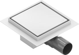 Mexen Flat-Q M13 kvadratinė grindų drenažas 12 x 12 cm, balta - 1210012