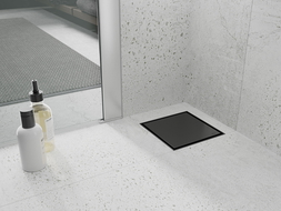 Mexen Flat-Q M13 kvadratinis grindų nutekėjimas 25 x 25 cm, juodas - 1710025