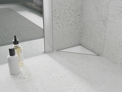 Mexen Flat-T M13 grindinis kanalizacijos trikampis 20 x 20 cm, baltas - 1210320