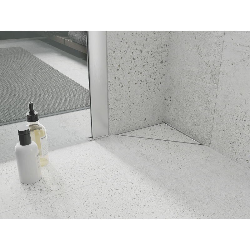 Mexen Flat-T M13 grindinis kanalizacijos trikampis 20 x 20 cm, baltas - 1210320