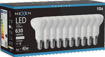 Mexen Nova 10x LED lemputė E14, R50, 6W, Neutrali - 4000K, 630 lm - L103-E14-0640-01x10
