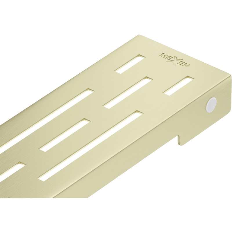 Mexen Flat M01 linijinio drenažo dangtelis 70 cm, šlifuota auksinė - 1A20070