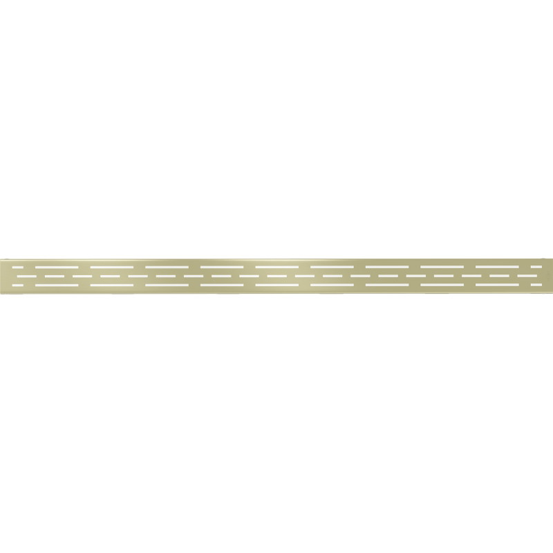 Mexen Flat M01 grotelėms linijinio nutekėjimo 100 cm, aukso šepetuotas - 1A20100