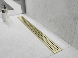 Mexen Flat M08 dailės linijinio nutekėjimo dangtelis 50 cm, auksinė matinė - 1A25050