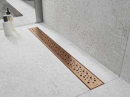 Mexen Flat M12 apsauga linijiniam nuotekų nutekėjimui 60 cm. šlifuotas varis - 1C21060