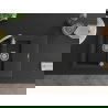Mexen Gaspar granitinė kriauklė 1,5 kamerų su lašintuvu 737 x 475 mm, juoda/sidabrinė metalo spalvos, sifonas chromas - 6507731?