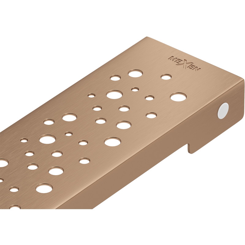 Mexen Flat M12 dangtis linijinio nutekėjimo 80 cm, šlifuotas varis - 1C21080