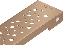 Mexen Flat M12 maskuoklis linijinio nutekėjimo 90 cm, šlifuoto vario - 1C21090
