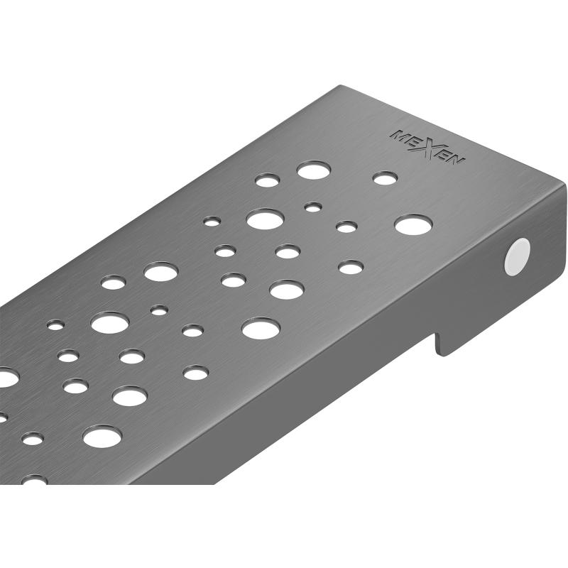 Mexen Flat M12 dangtis linijiniam nutekėjimui 60 cm. šepečiuotas ginklų pilkumas - 1E21060