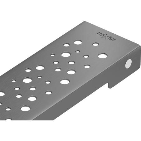 Mexen Flat M12 dangtis linijiniam nutekėjimui 90 cm, gun pilkas šlifuotas - 1E21090