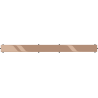 Mexen Flat M13 kaukė 2 viename linijiniam nutekėjimui 70 cm, rožinis auksas - 1619070