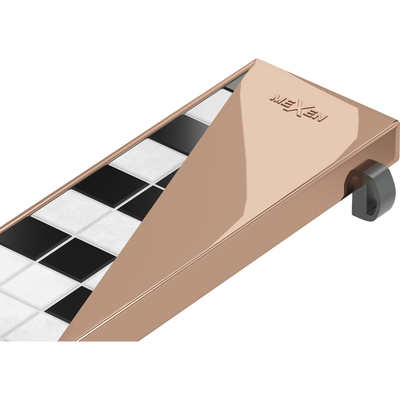 Mexen Flat M13 apdailos plokštė 2in1 linijiniam nutekėjimui 80 cm, rožinis auksas - 1619080
