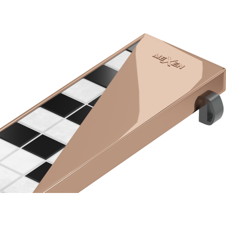 Mexen Flat M13 apdailos plokštė 2in1 linijiniam nutekėjimui 80 cm, rožinis auksas - 1619080
