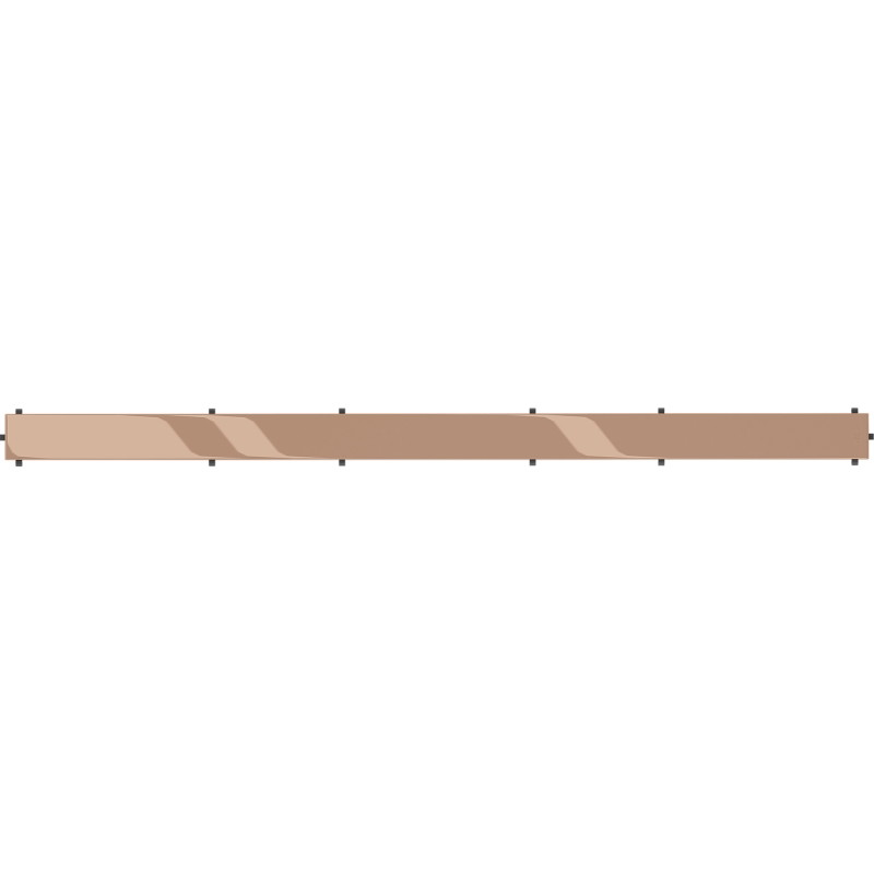 Mexen Flat M13 dangtis 2 viename linijinio nutekėjimo 90 cm, rožinis auksas - 1619090