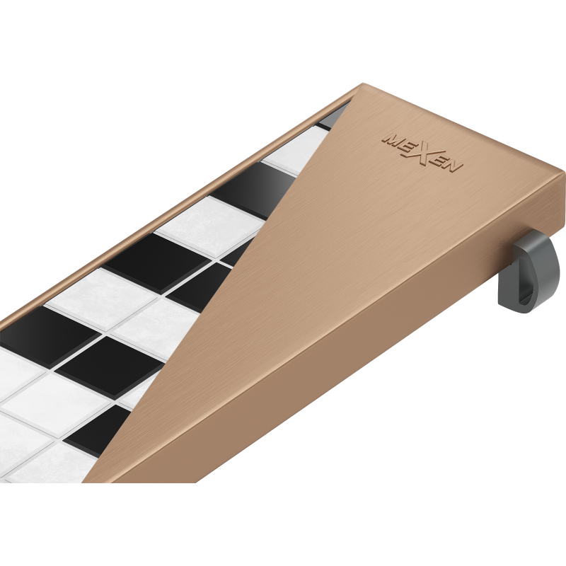 Mexen Flat M13 2-in-1 dangtelis linijiniam nutekėjimui 80 cm, šlifuotas varis - 1C19080