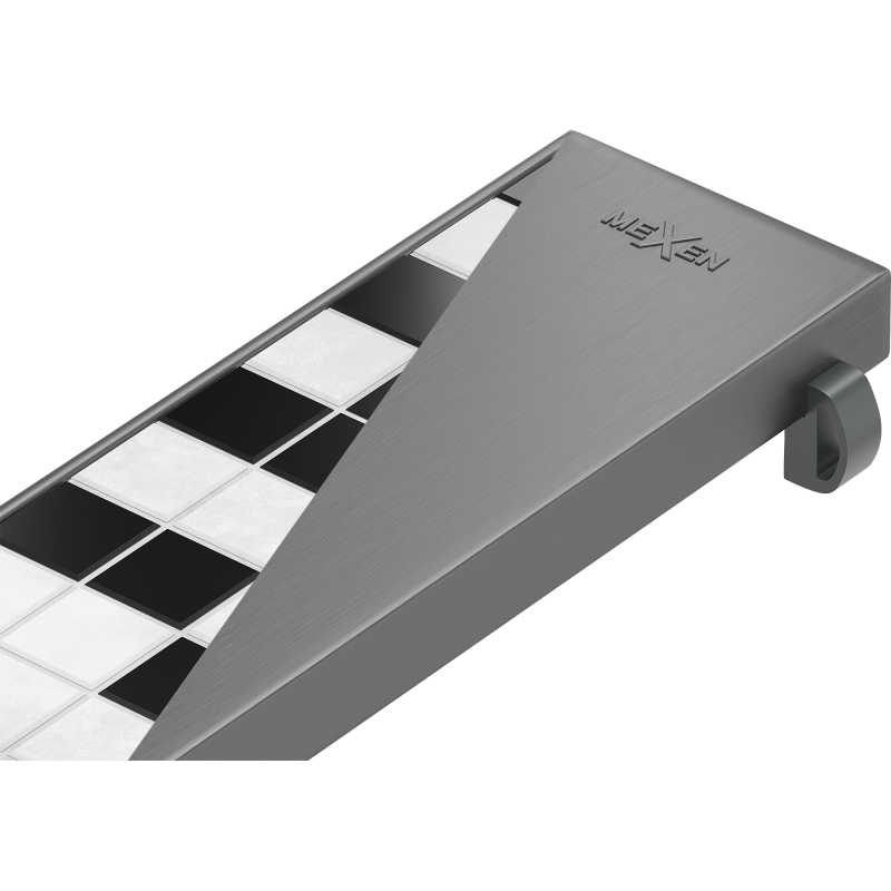 Mexen Flat M13 maskuojantis 2w1 linijiniam drenažui 50 cm, šukuotas ginklų pilkas - 1E19050