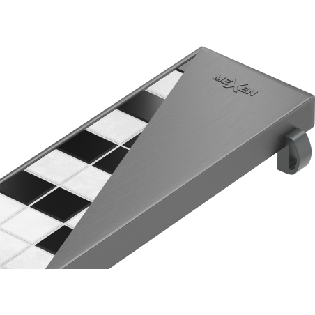 Mexen Flat M13 dangtis 2 viename linijiniam nutekėjimui 80 cm, šešėliai pilkas šlifuotas - 1E19080