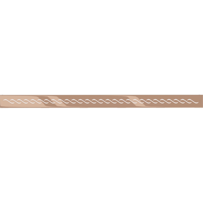 Mexen Flat M18 dekoratyvinė dangtis linijinei nutekėjimo sistemai 90 cm, rožinis auksas - 1623090