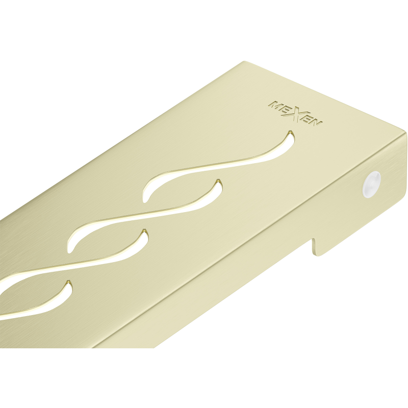 Mexen Flat M18 linijinio plyšio dangtelis 50 cm, šlifuotas auksinis - 1A23050