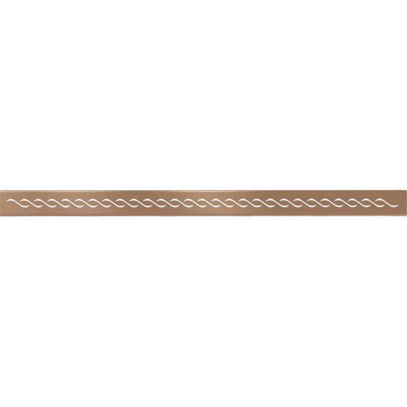 Mexen Flat M18 linijinio nutekėjimo dangtelis 90 cm, šlifuotas varis - 1C23090