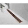 Mexen Flat M33 nutekėjimo dangtelis linijiniam nutekėjimui 50 cm, šepečiu šlifuotas varis - 1C33050