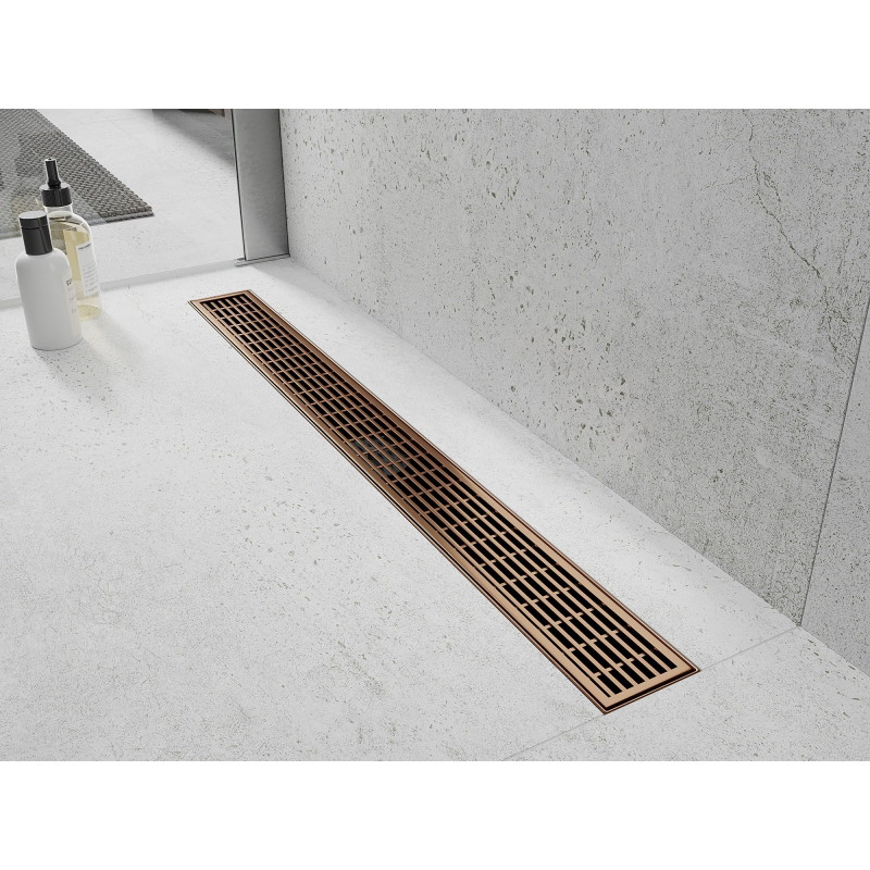 Mexen Flat M33 dangtelis linijiniam nutekėjimui 100 cm, šlifuota varis - 1C33100