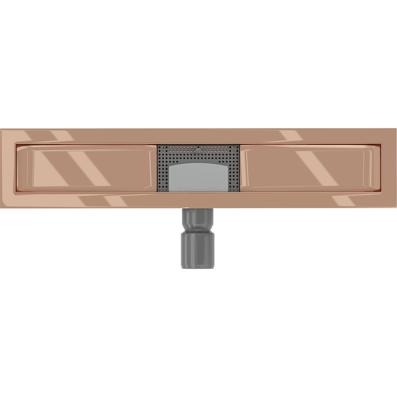 Mexen Flat 60 cm linijinės drenažo korpusas, rožinis auksas - 1615060