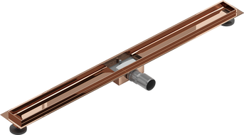 Mexen Flat 90 cm ilgio linijinio drenažo korpusas, rožinis auksas - 1615090