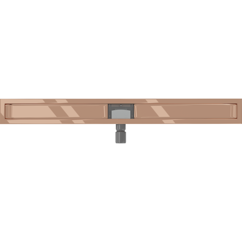 Mexen Flat 90 cm ilgio linijinio drenažo korpusas, rožinis auksas - 1615090