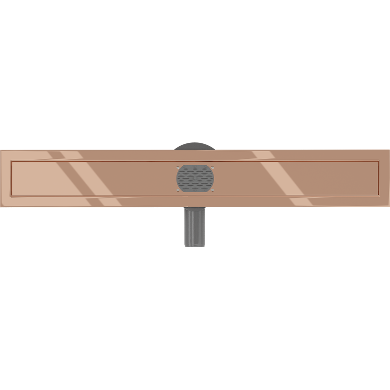 Mexen Flat 360° linijinio nuotėkio korpusas, 70 cm, rožinis auksas - 1640070