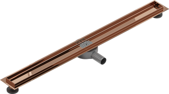 Mexen Flat 360° linijinio latako korpus, 100 cm sukiojamas, rausvo aukso spalvos - 1640100