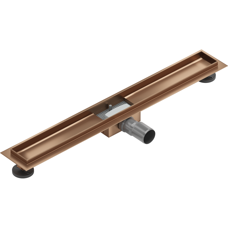 Mexen Flat 80 cm linijinio nutekėjimo korpusas, šepečiu valyta varis - 1C15080